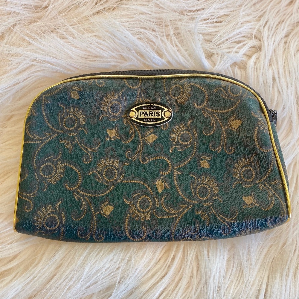 Vintage Original Paris Design Green Bag